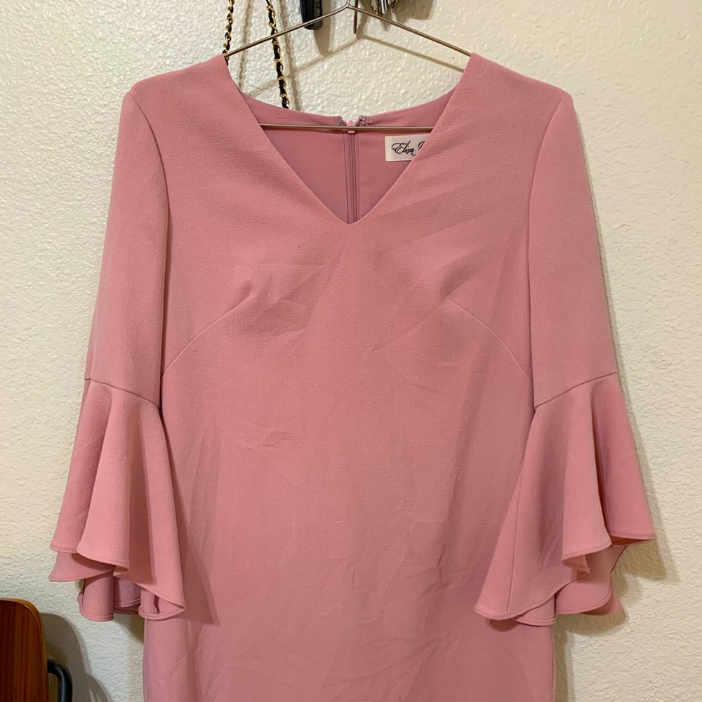 Eliza Jane trumpet sleeve dress